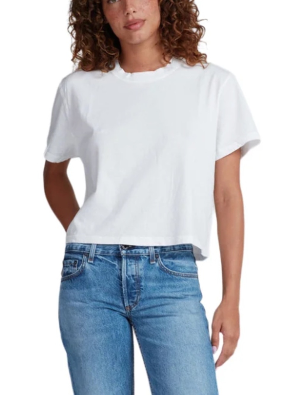 askk shrunk boy tee white